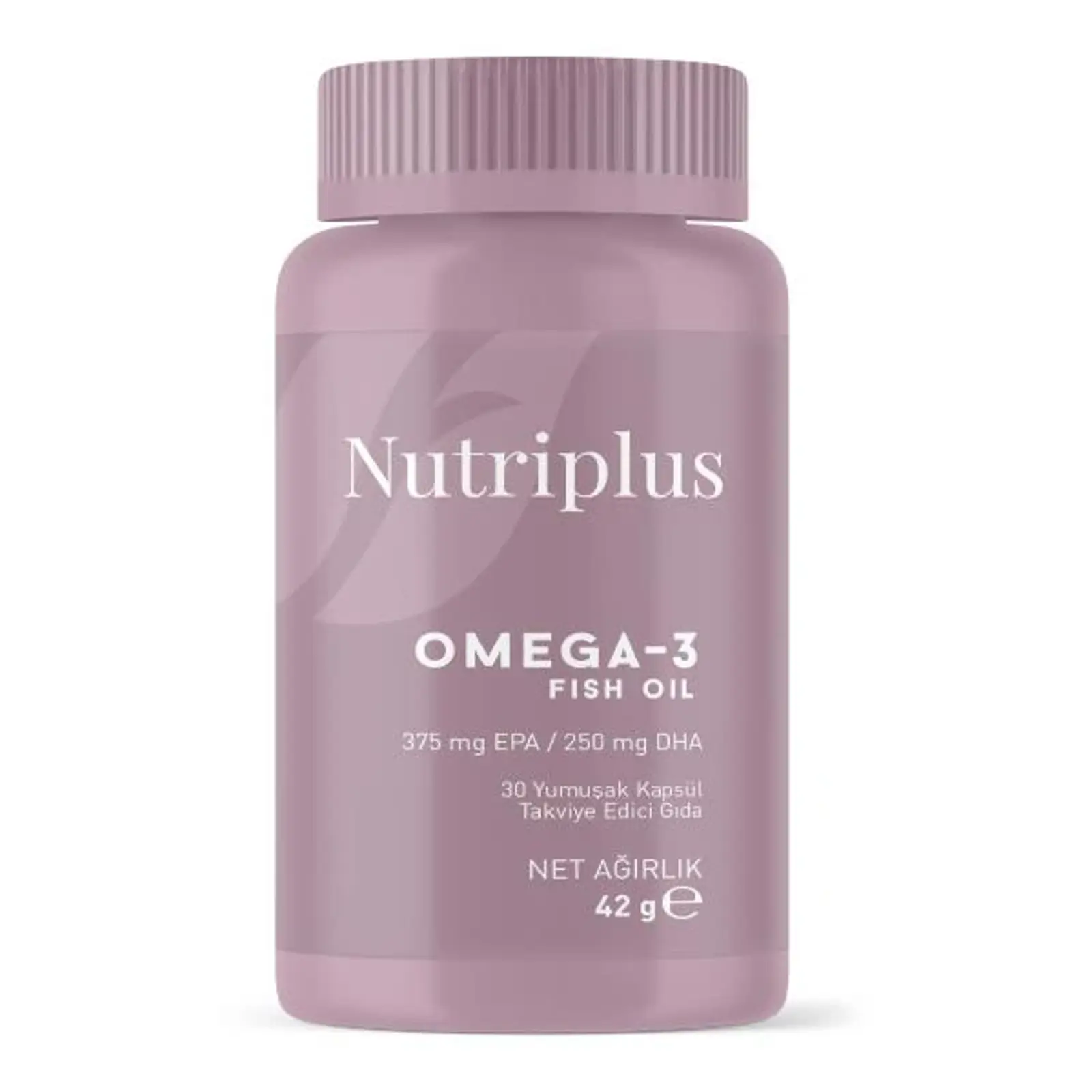 Nutriplus Omega 3 Balık Yağı 30 KapsülÜrün Kodu 1001320 Nutriplus Omega 3 Balık Yağı 30 Kapsül, Doğal “trigliserid” formundadır. Enterik softjel kaplama metodu sayesinde mide asidinden etkilenmez ve bağırsakta çözünür. Yüksek Kalite: Tüm ürünlerimize stabilite, hammadde, ambalaj ve bitmiş ürün analizleri, proses ve temizlik validasyonları kapsamında tüm çalışmalar tam bir gıda güvenliği GMP anlayışıyla sürdürülmektedir. Ağıza kötü tat gelmez. Mide-bağırsak rahatsızlığına neden olmaz. Ürün Boyutu: 42 gr - 30 Kapsül