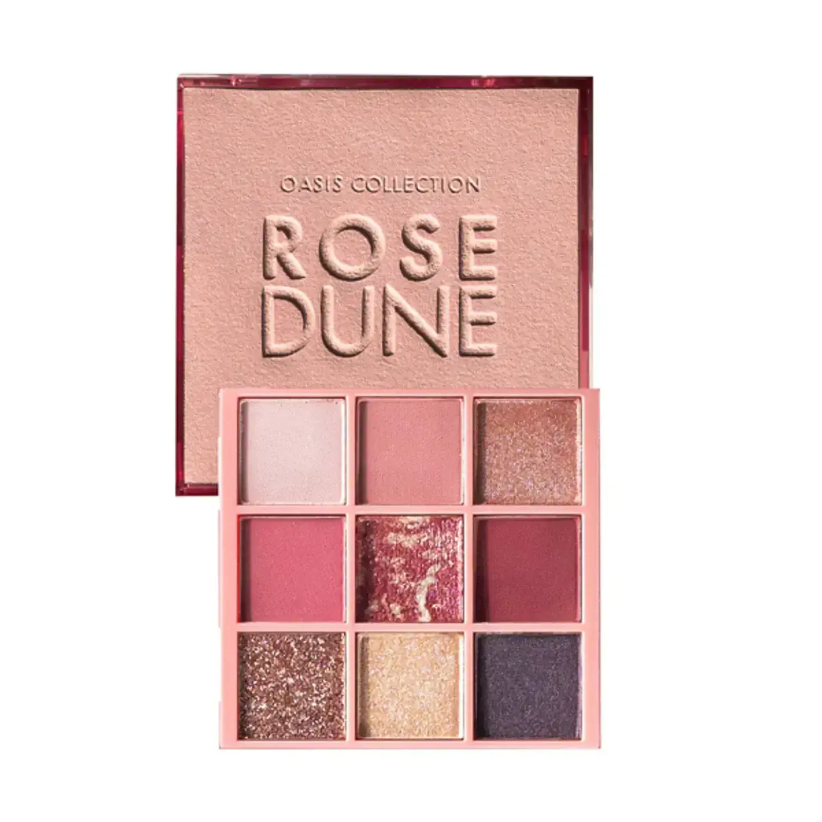 FARMASİ Oasis Collection Rose Dune Far PaletiÜrün Kodu 1002486Pembe tonlarının farklı varyasyonlarını içeren 9 renkli bu göz farı paleti, tüm cilt tonları için idealdir. Hoş pembe ve inci yansımalı metalik tonları sayesinde büyüleyici makyaj görünümleri yaratmanıza yardımcı olur. Ana fayda: Işıltılı ve çok yönlü formül.