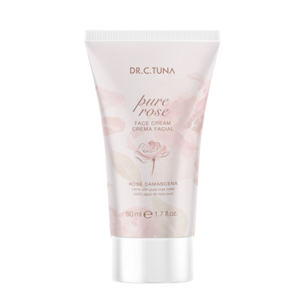 Dr. C. Tuna Pure Rose Yüz Kremi Ürün Kodu 1002360 Ürün Açıklaması: Dr. C. Tuna Pure Rose Krem hafif yapısı ile ciltte uzun süreli nemlendirme sağlar. Pürüzsüz ve neme doymuş bir cilt görünümü sunar. Dermatolojik olarak test edilmistir. Paraben, gluten içermez. Ürün Boyutu: 50 ml Kullanım: Sabah ve akşam olmak üzere günde 2 kez kullanın. Temiz, kuru yüz ve boyun bölgenize uygulayın.