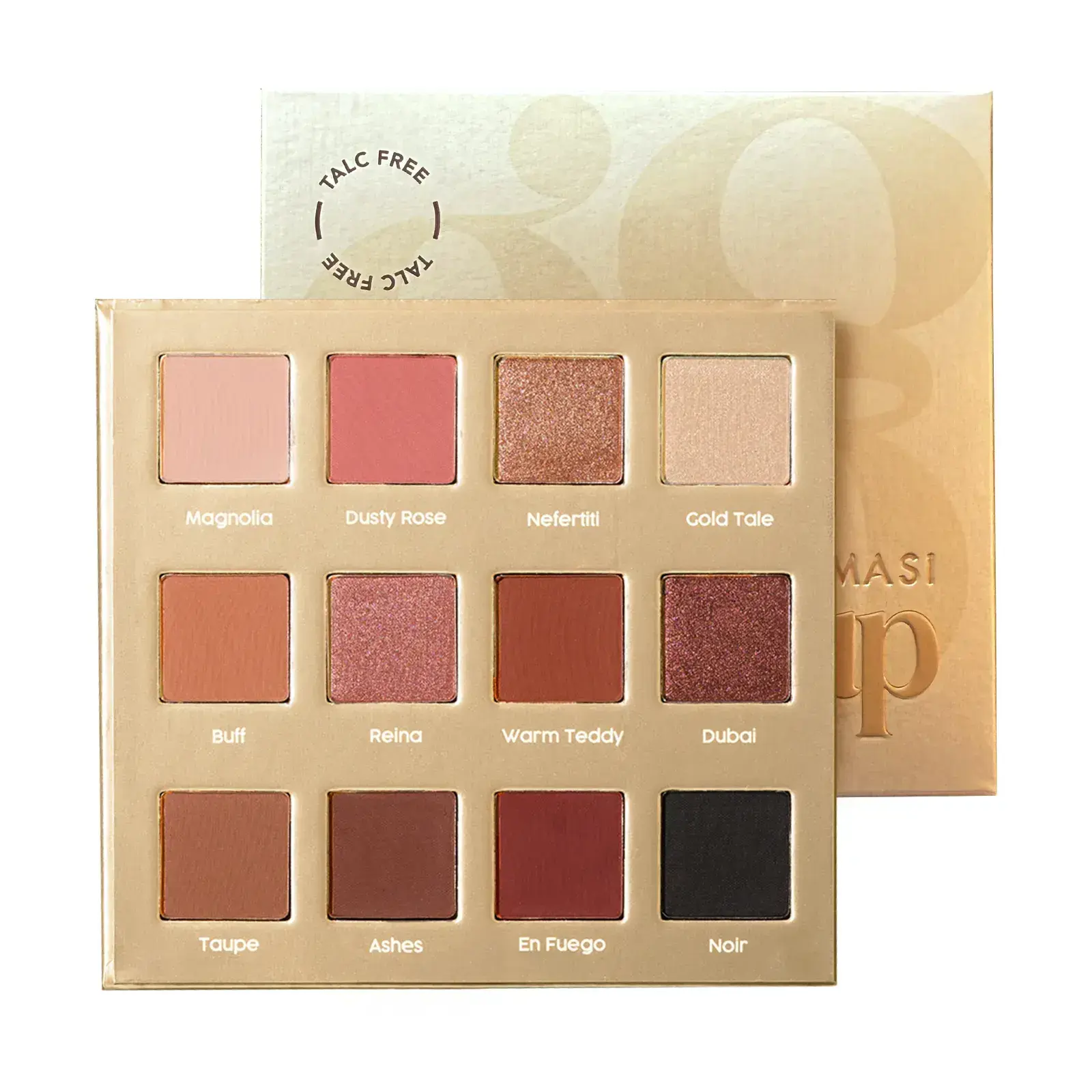 FARMASİ Glam Up Far PaletiÜrün Kodu 1002351 Yeni Glam Up Palet ile tanışın. 8 mat + 4 ışıltılı olmak üzere 12 ikonik ton; artık nazik, talk içermeyen formülüyle. Zahmetsiz gündüz şıklığından iddialı gece görünümlerine kadar, cildinizle uyum içinde çalışan yoğun pigmentasyonu sayesinde sınırsız makyaj seçenekleri sunar. Glam her zaman güvenli olmalı—bu yüzden makyaj çantanızın vazgeçilmezi.