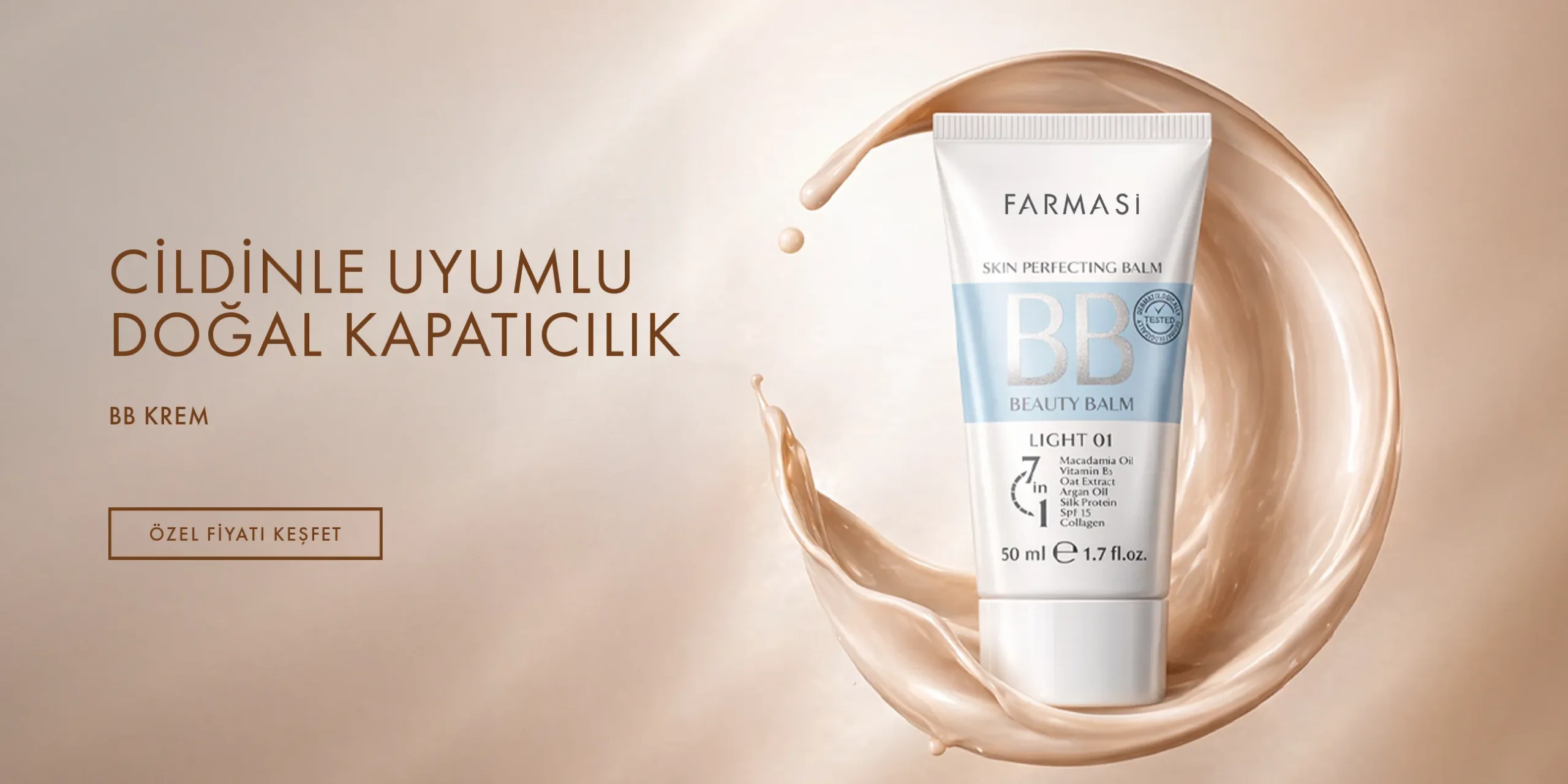 BB Krem - 02 Light to Medium 50 mlÜrün Kodu 1104058 Doğal ve taze bir cilt görünümü sağlar. Cilt tonu eşitsizliklerini giderir, nemlendirir. Spf 15 ile zararlı güneş ışınlarına karşı koruma sağlar. Mat bitişiyle gözenekleri tıkamadan kusursuz kapatıcılık sağlar. Ürün Boyutu: 50 ml